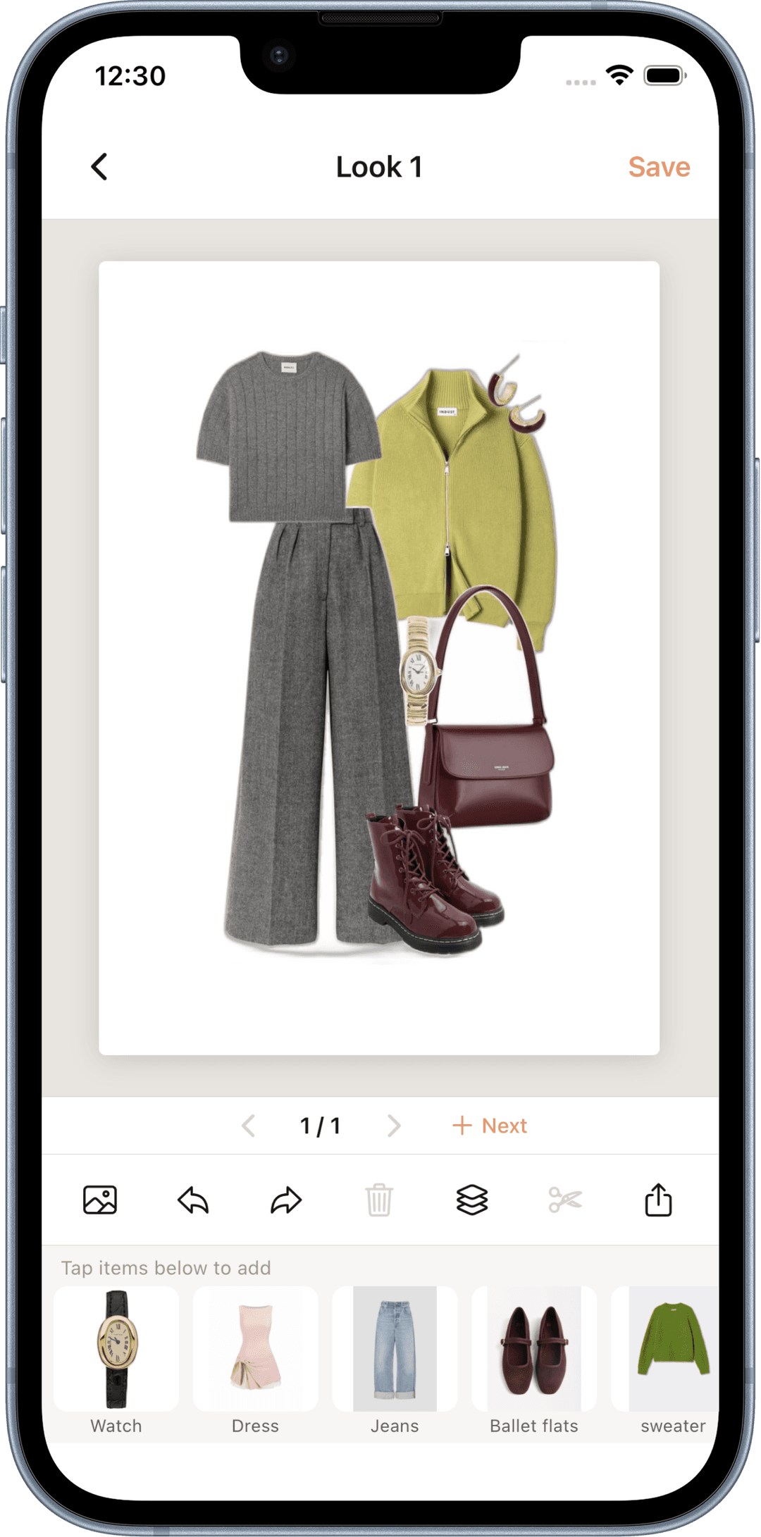 MUEN Stylist — look builder